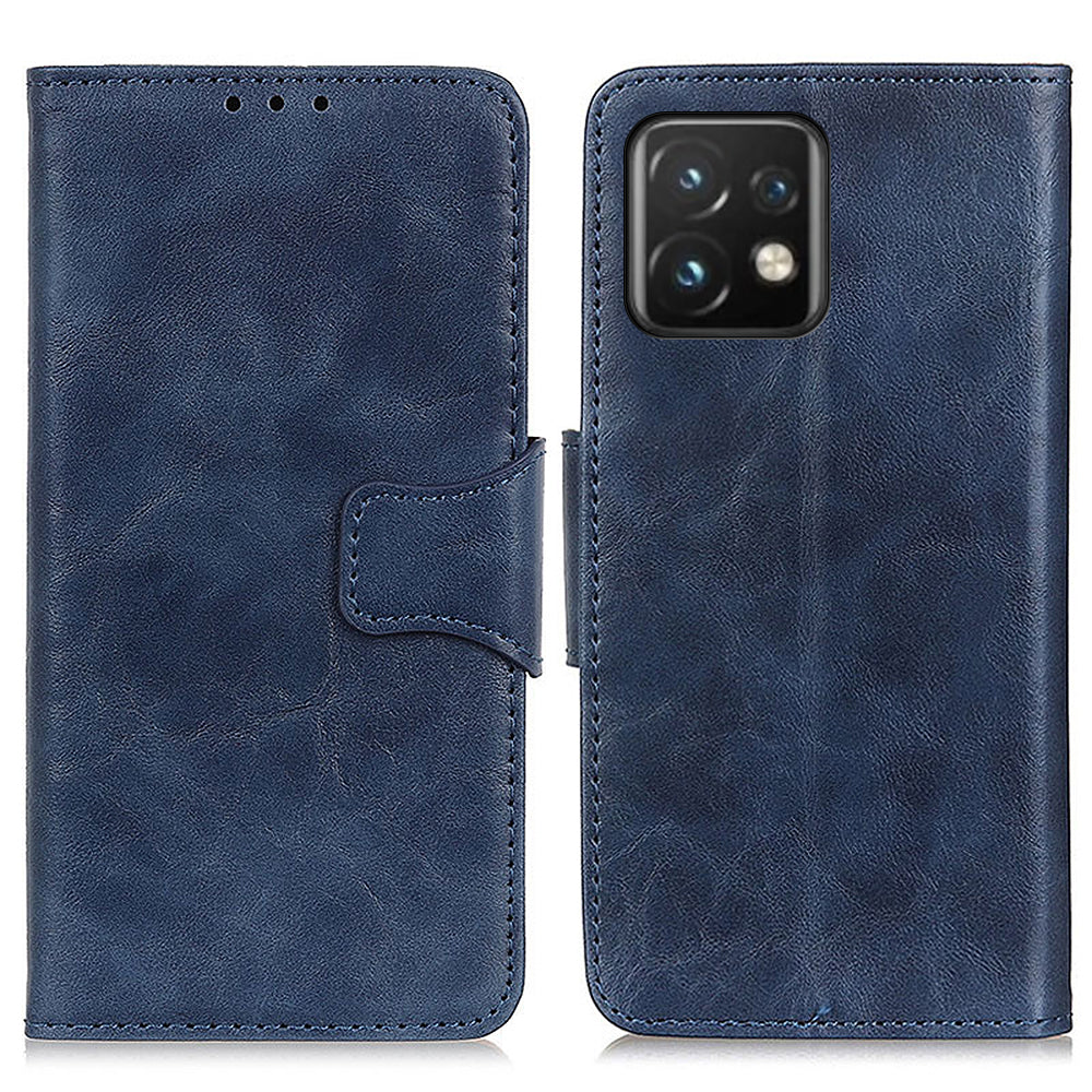 For Motorola Moto Edge 40 Pro 5G Moto X40 5G Crazy Horse Texture Magnetic Clasp Split Leather Full Protection Phone Case Flip Wallet Cover Stand with Strap For Motorola Moto Edge 40 Pro 5G Moto X40 5G Crazy Horse Texture Magnetic Clasp Split Leather Full Protection Phone Case Flip Wallet Cover Stand with Strap